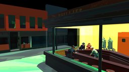 Nighthawks diorama Tilt Brush