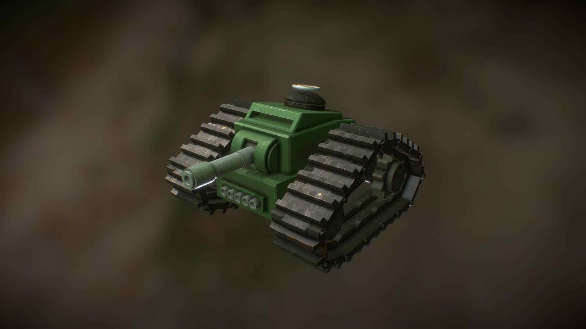 Cartoon Tank 3d model