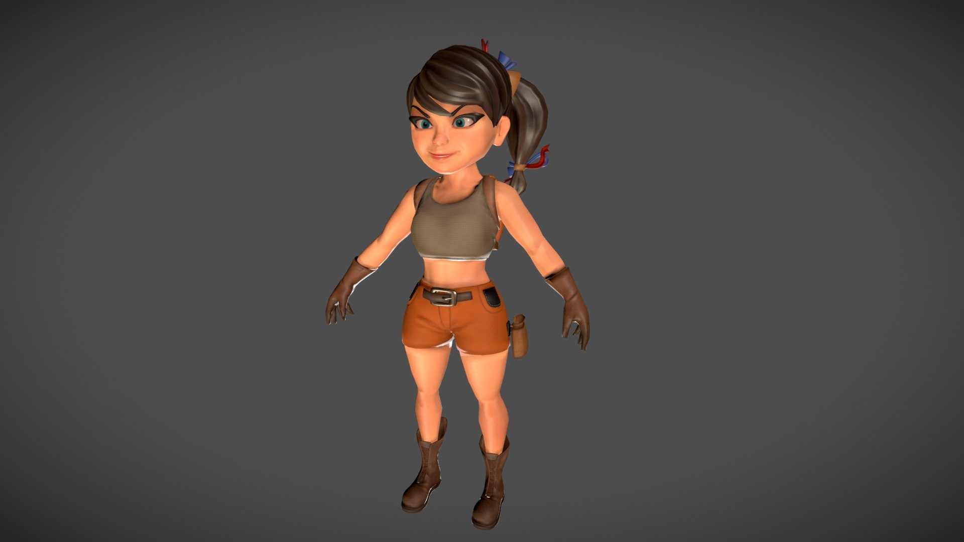 Stylized Female Character 3d model