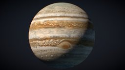 The Planet Jupiter 3D Globe