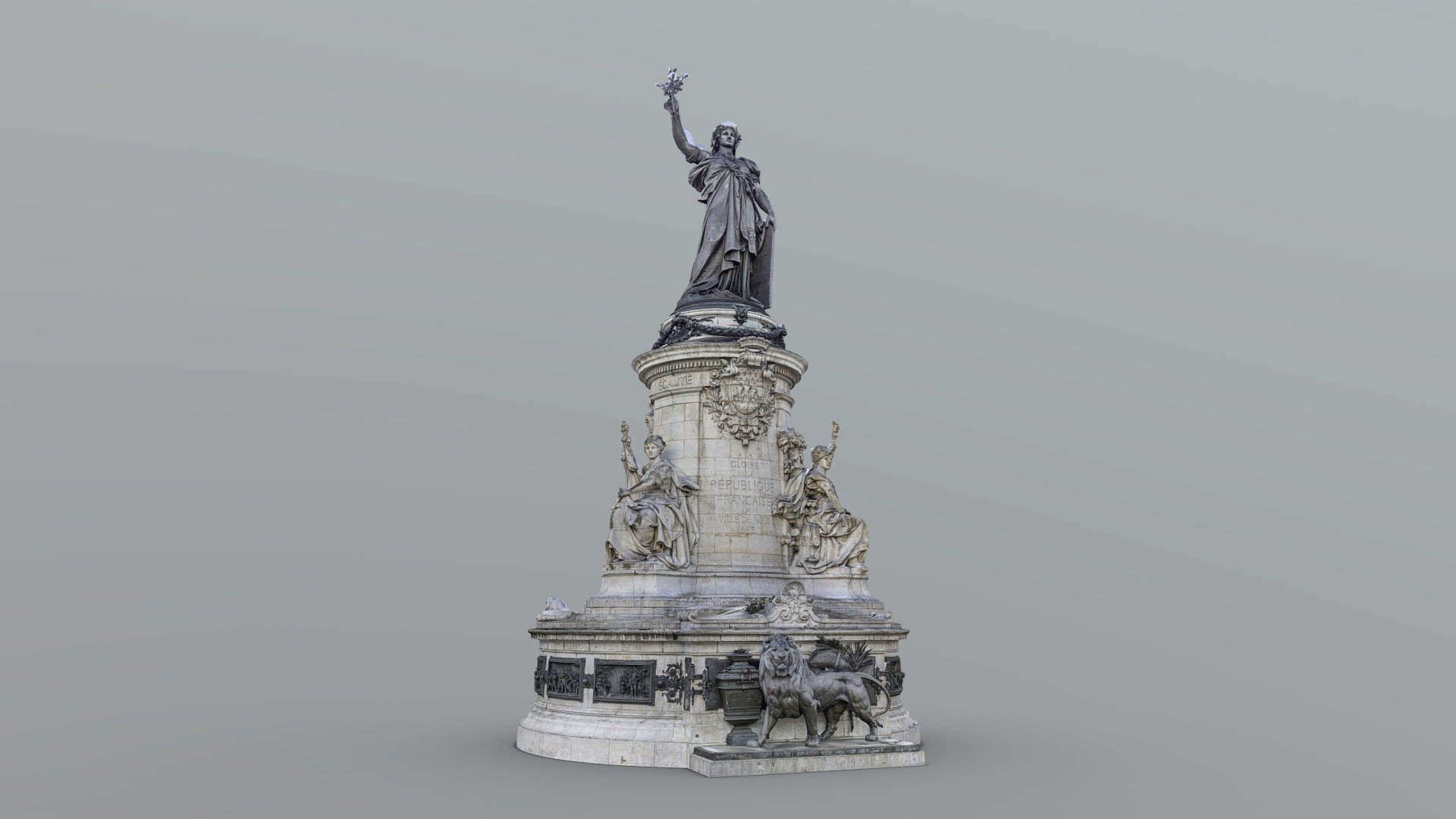 Monument République, Paris 3d model