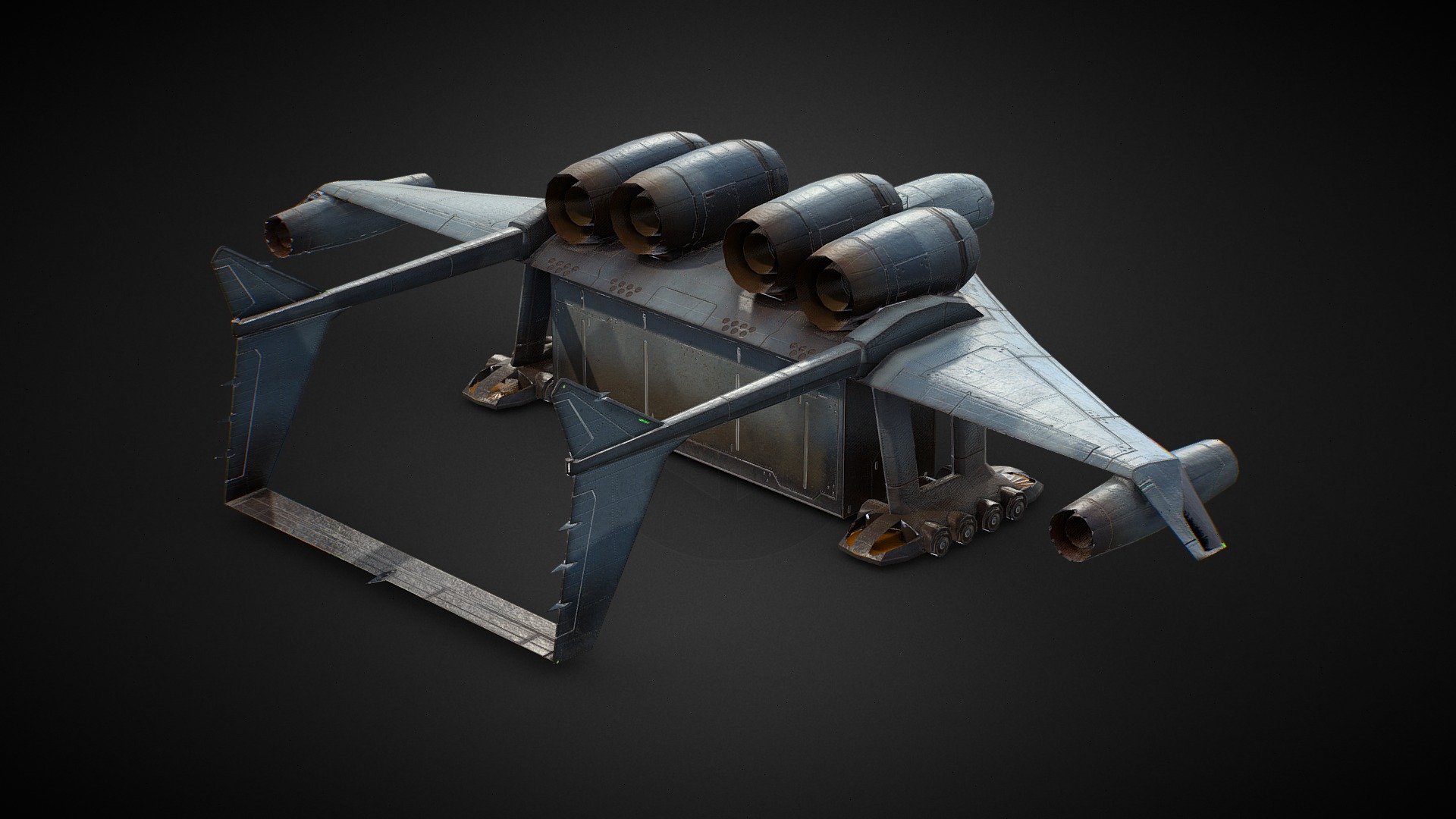 Medea Transport Plane Naval Colour 3d model