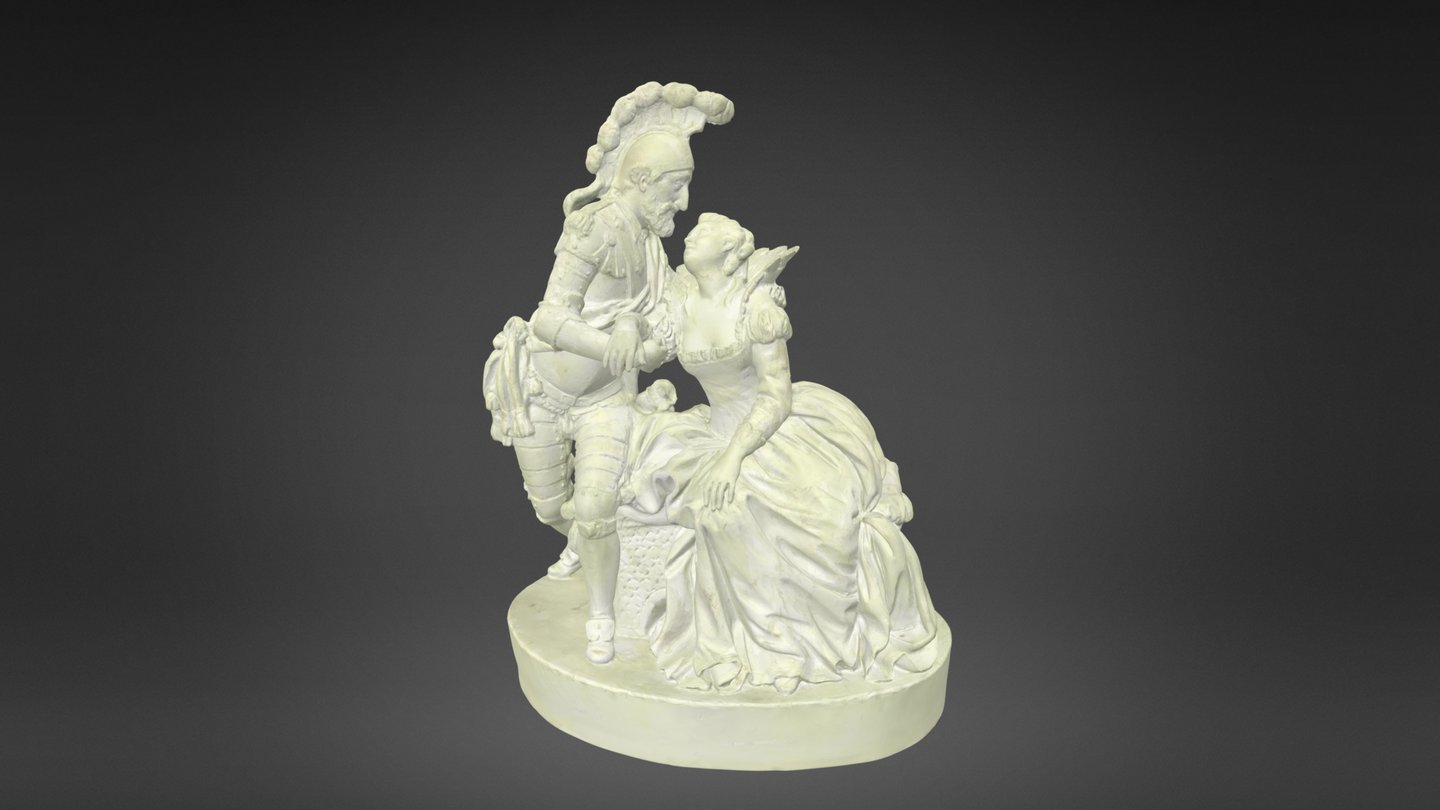 Henri IV et Gabrielle DEstrées 3d model