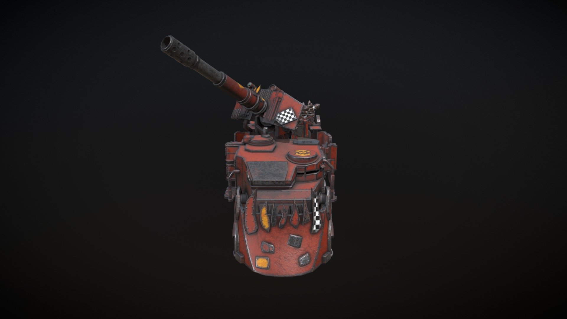 Warhammer 40K_Ork Battlewagon_fan art 3d model