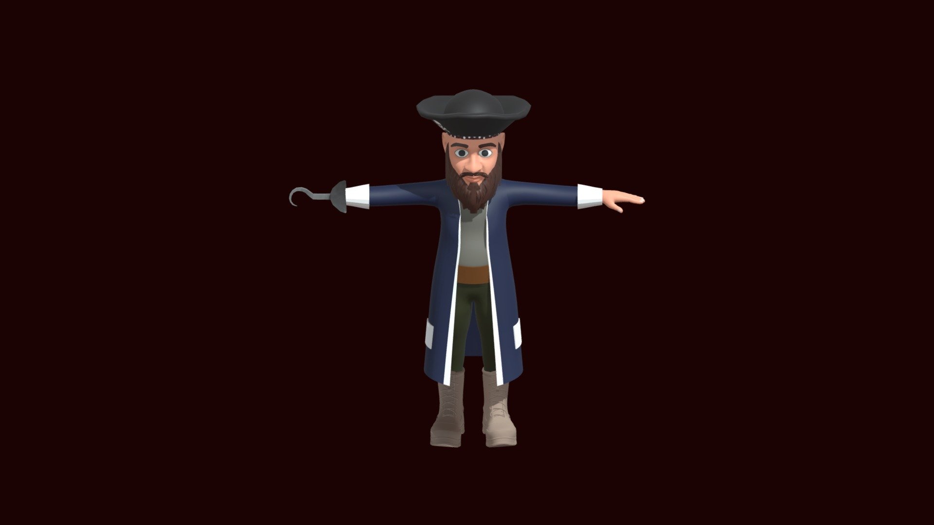 Cartoon Pirates 3d model