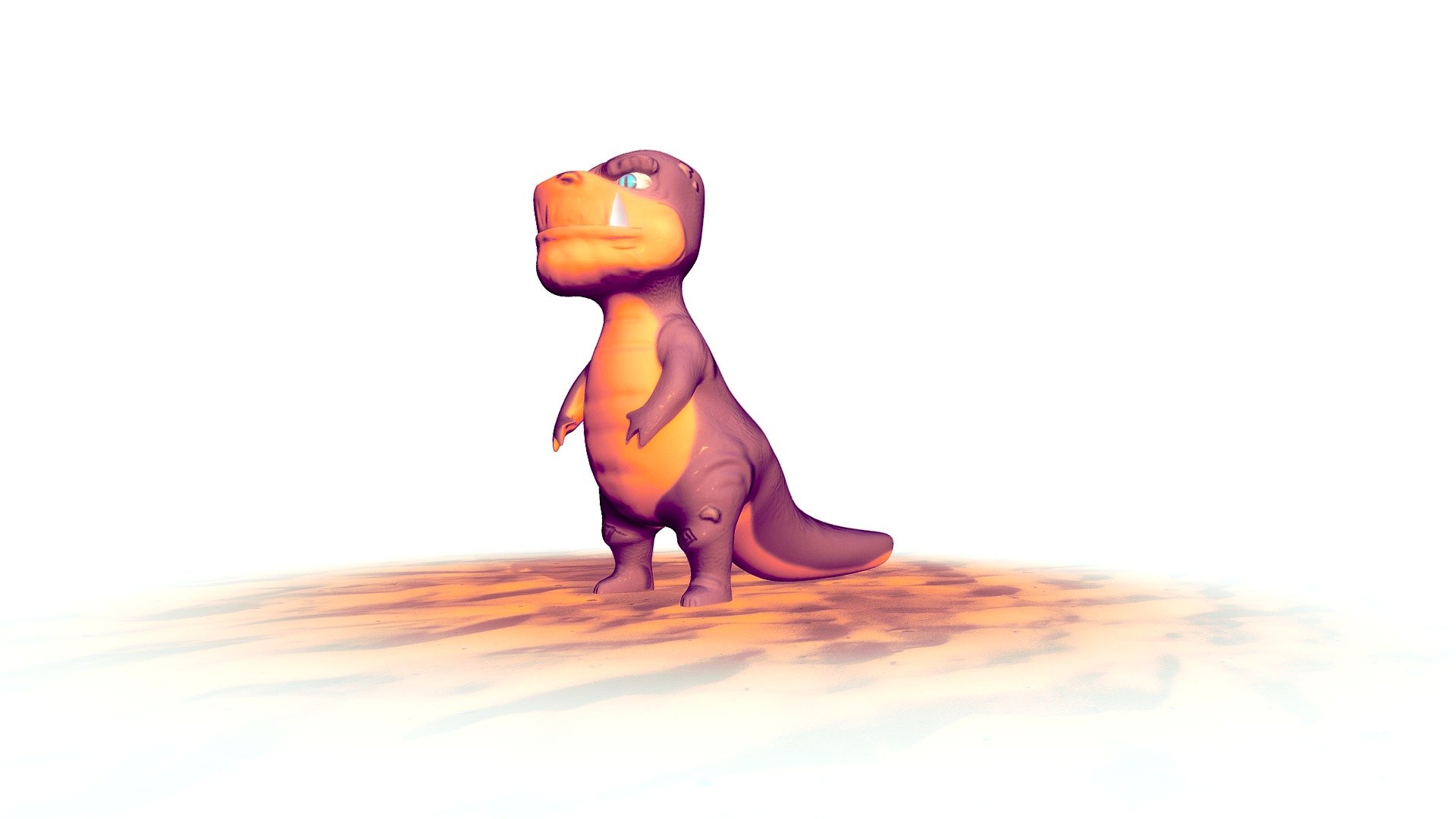 Dino Cartoon-Kaiju 3d model