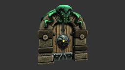 Stylized PBR Dungeon Door