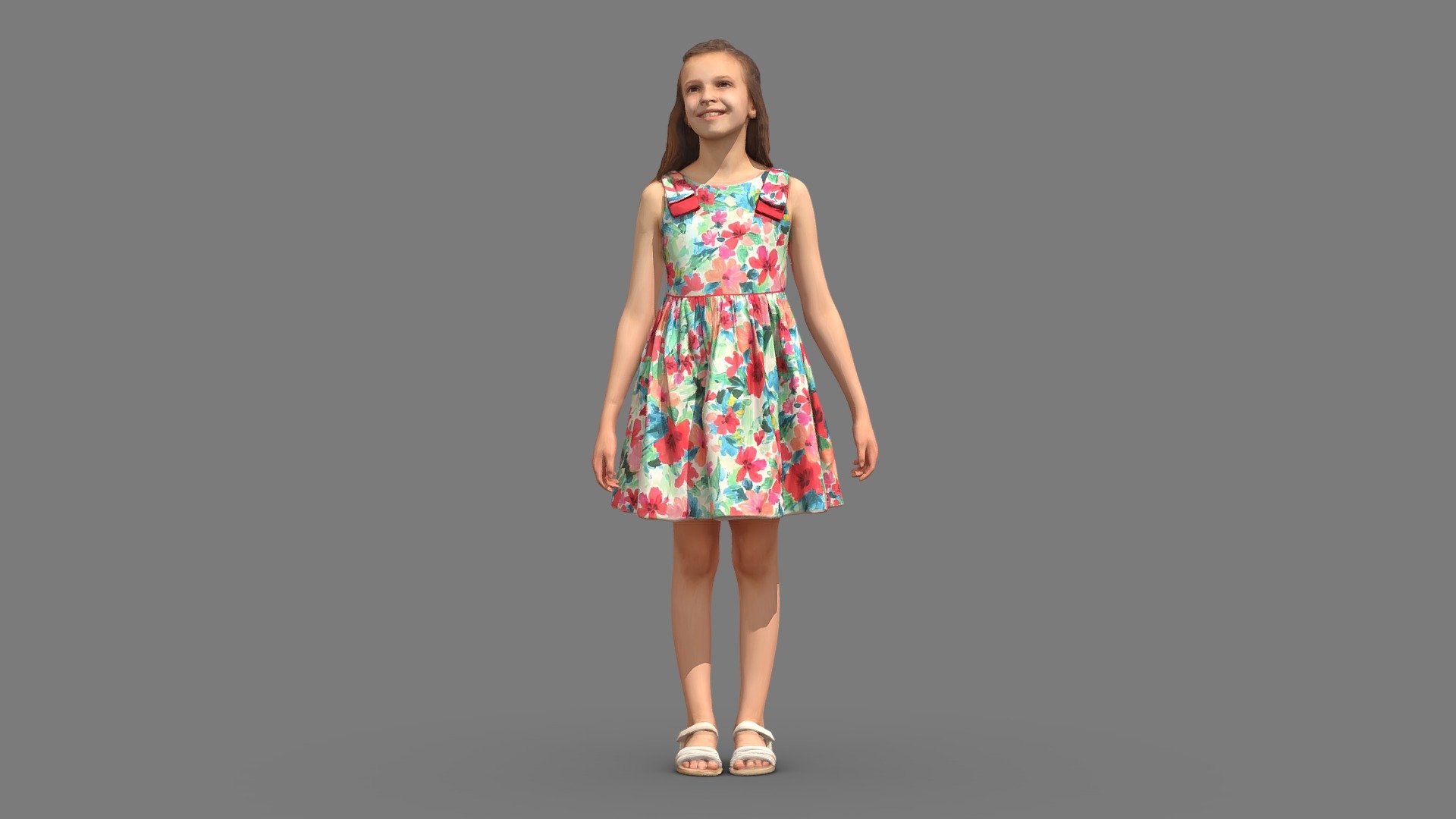 3D scanning to print in any method(Girl) 3d model