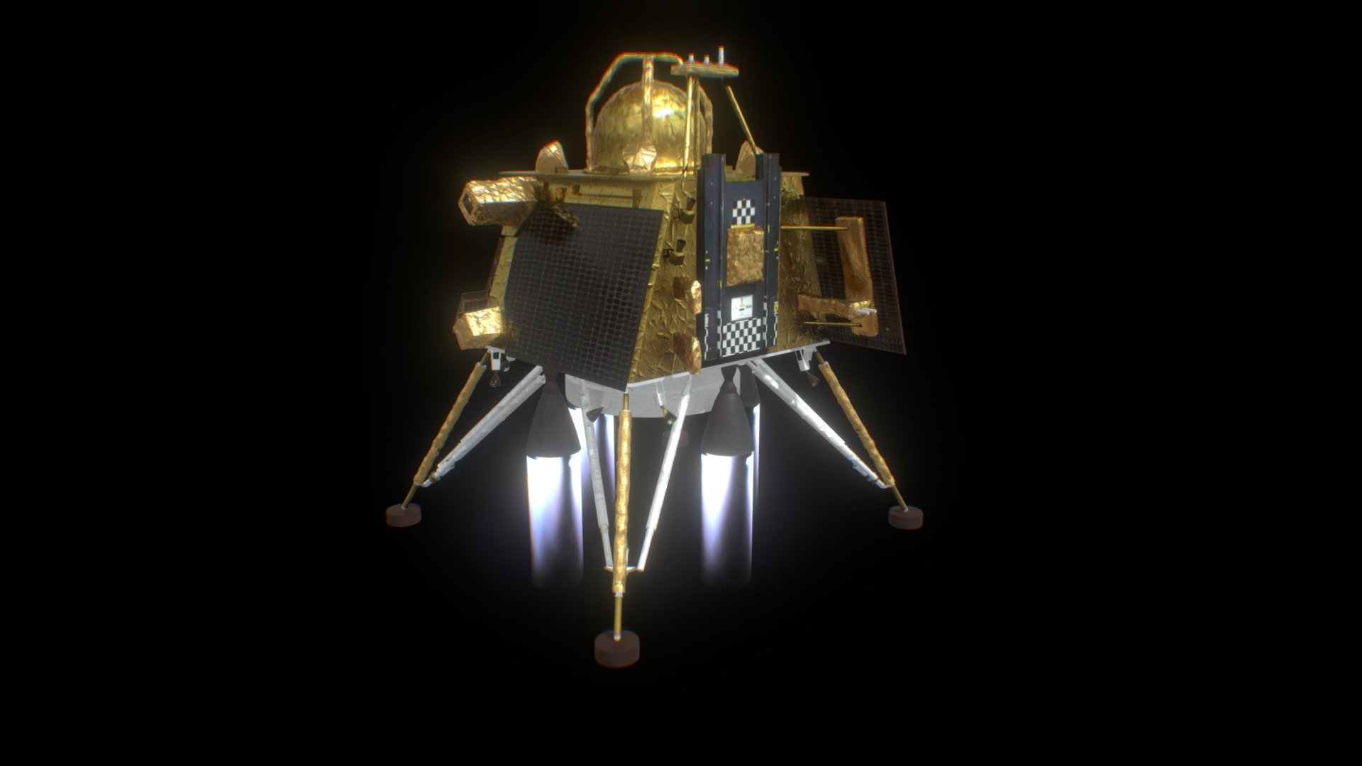 Chandrayaan-3 Vikram Lander High Detailed 3d model