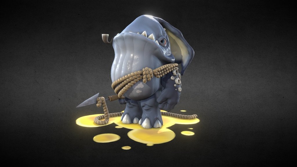 WHALE-CREATURE BOX 3d model