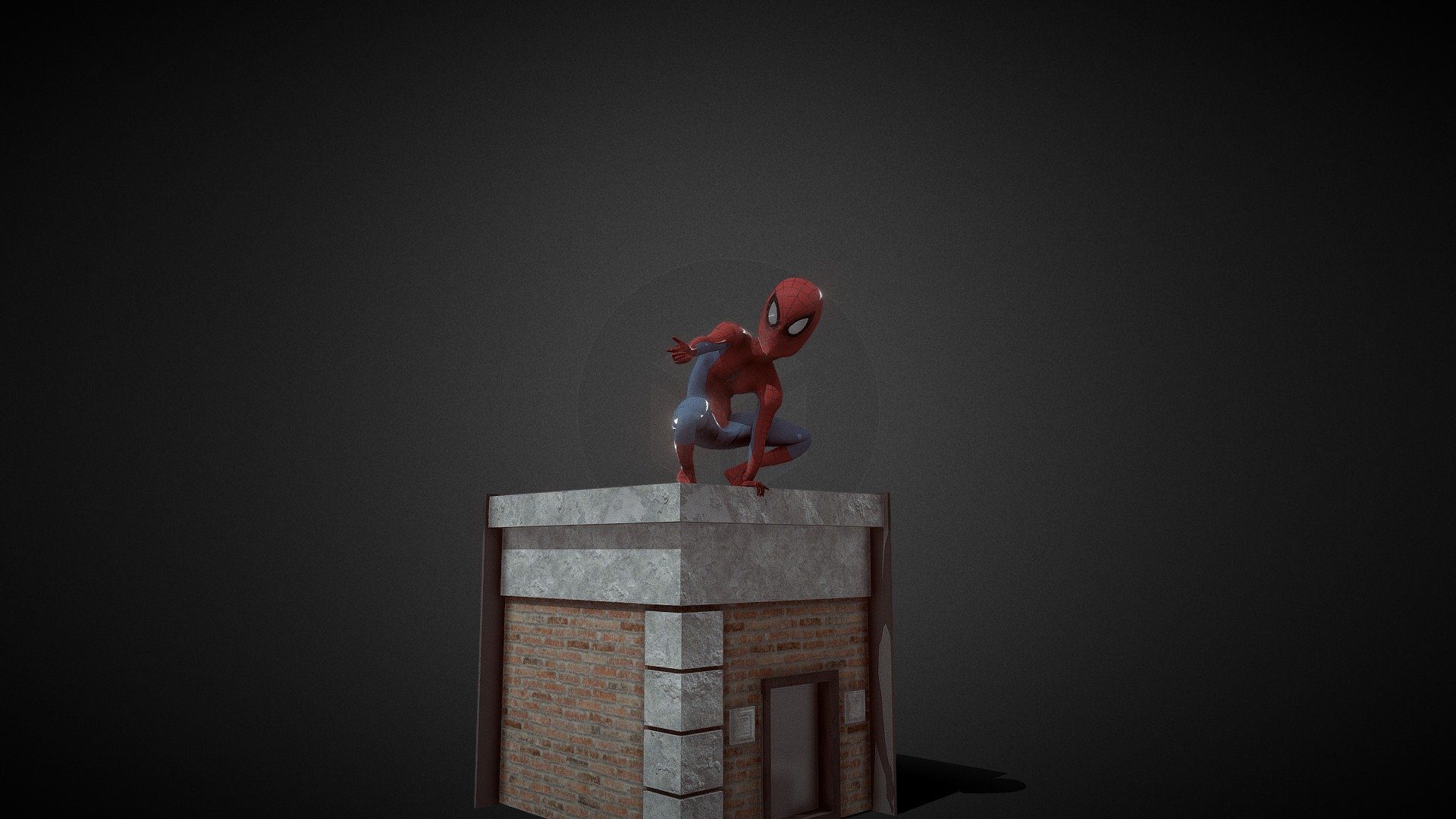 Spiderman Cartoon 3d model