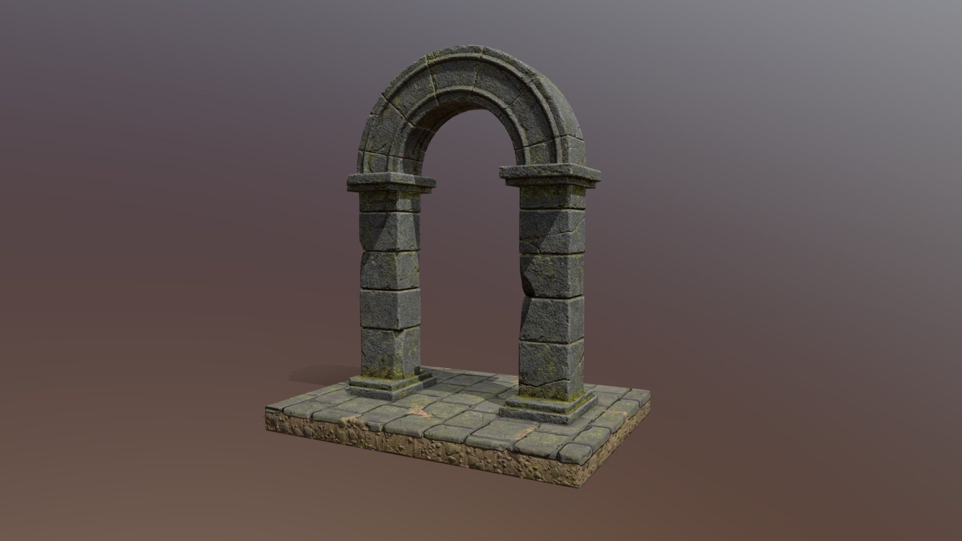 Stone Arch PBR 3d model