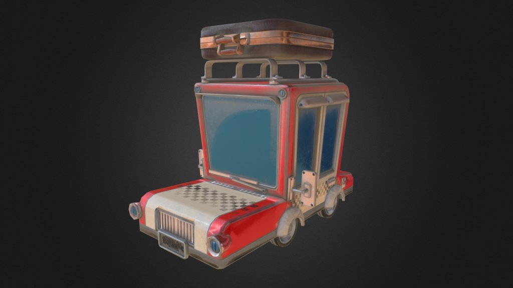 Cartoon-ish Car. 3d model