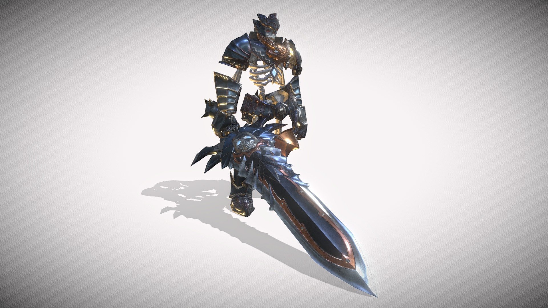 Skeleton Warrior 3 3d model