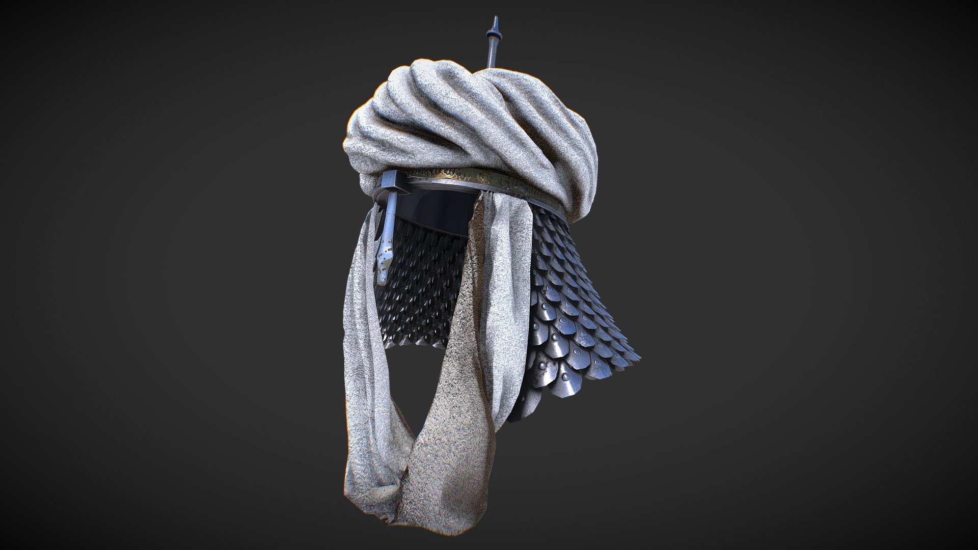 medieval_helmet_1 3d model