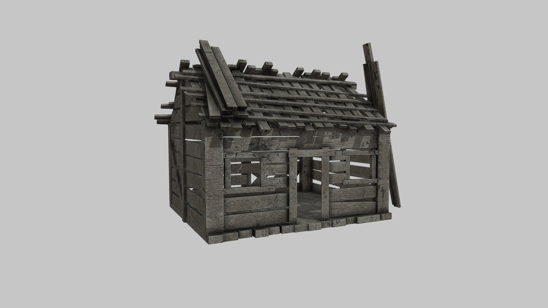 Old House wooden 3d model