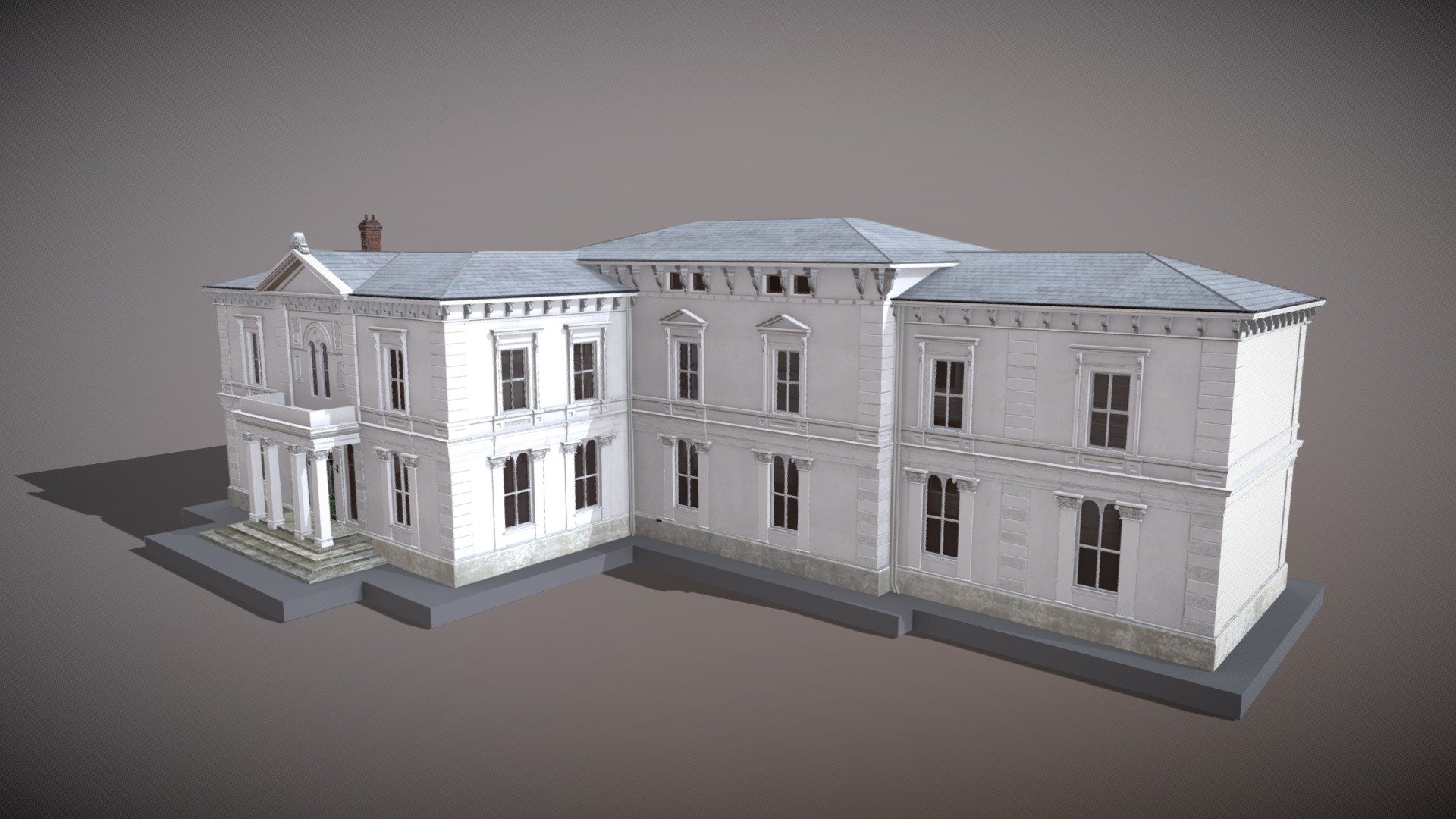 18th century MANSION HOUSE 3d model