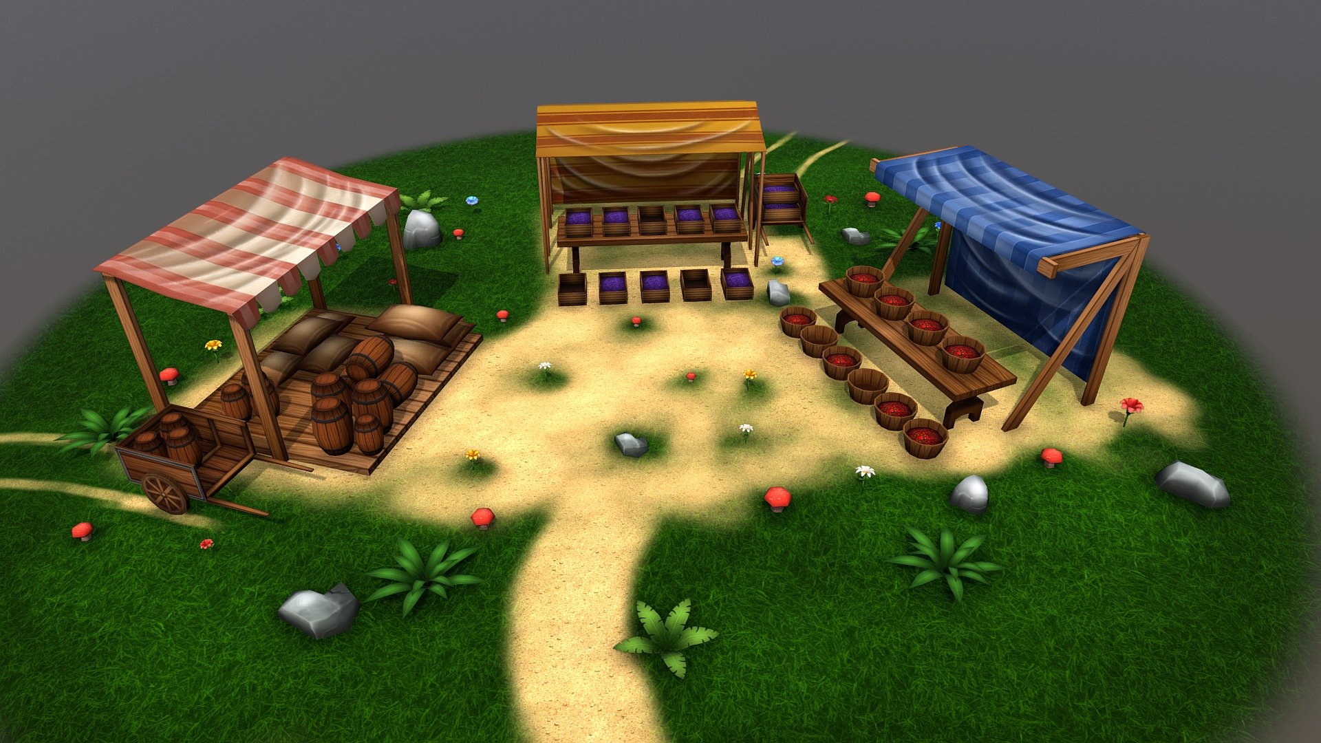 Marketplace 3d model