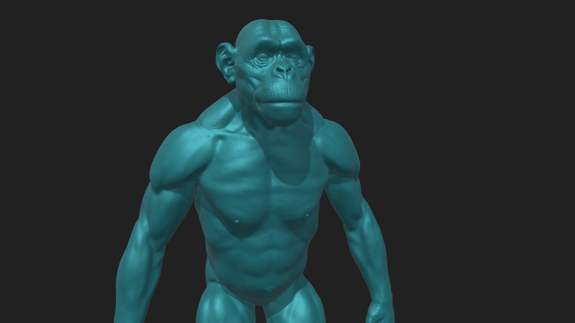 Monkey to print 3d model