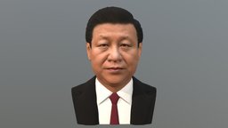 Xi Jinping bust for full color 3D printing