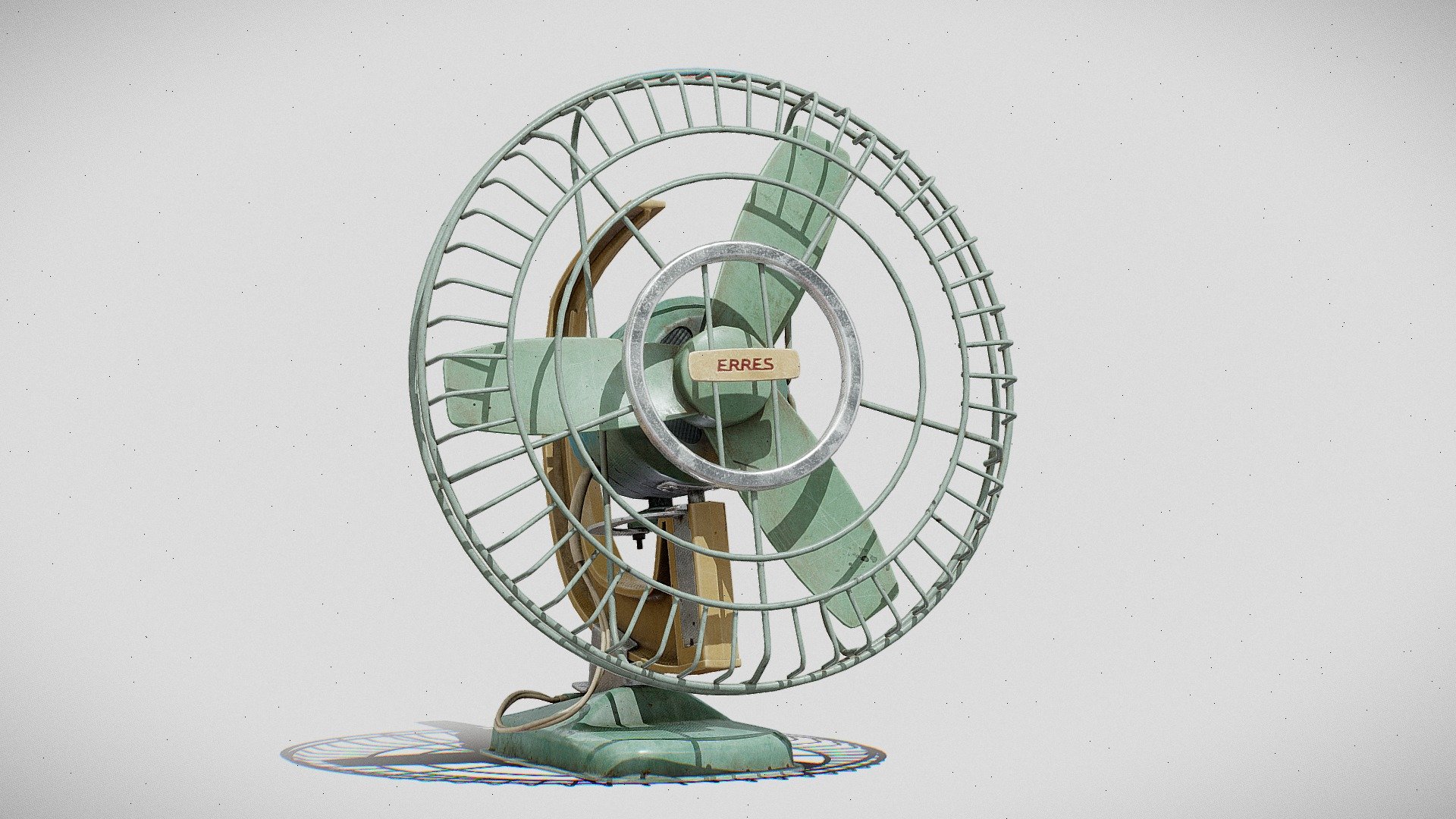 Retro Desk Fan 3d model