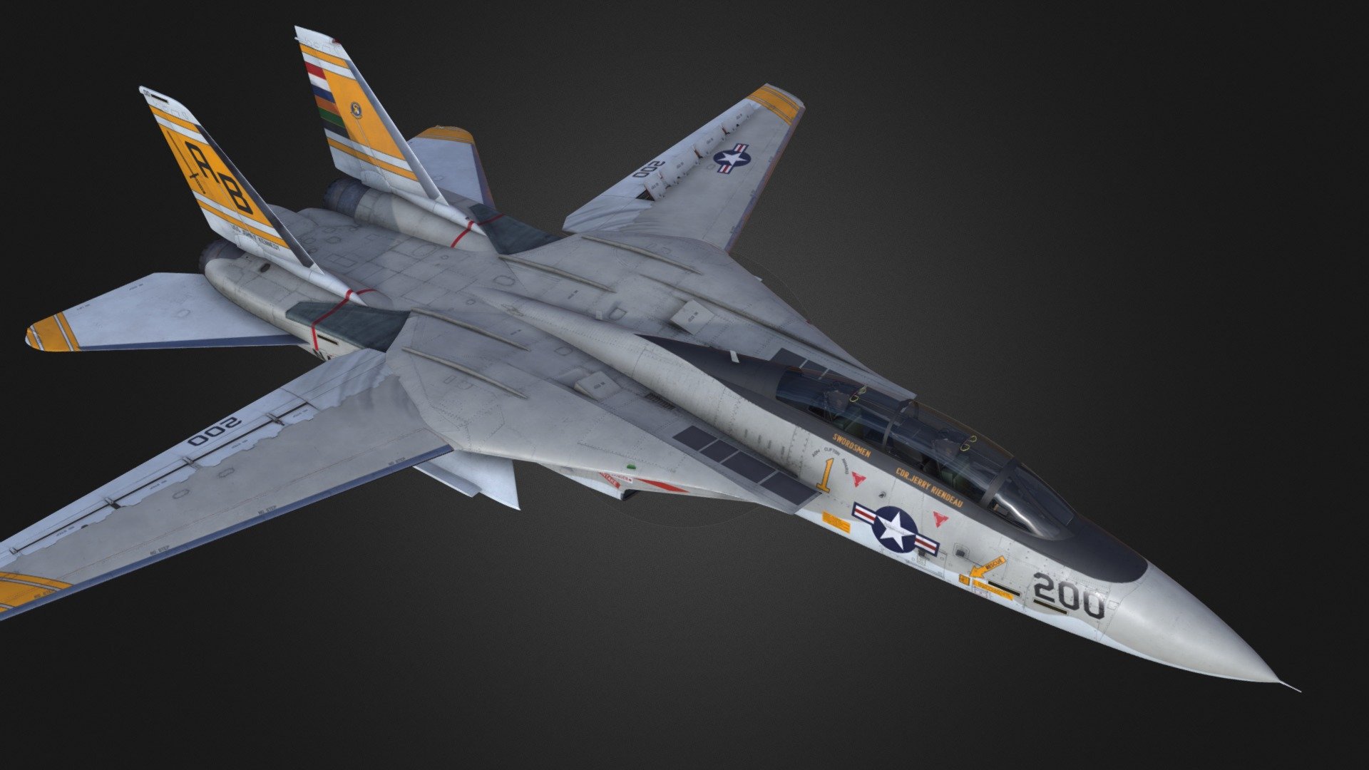 F-14A "Swordsmen" 3d model