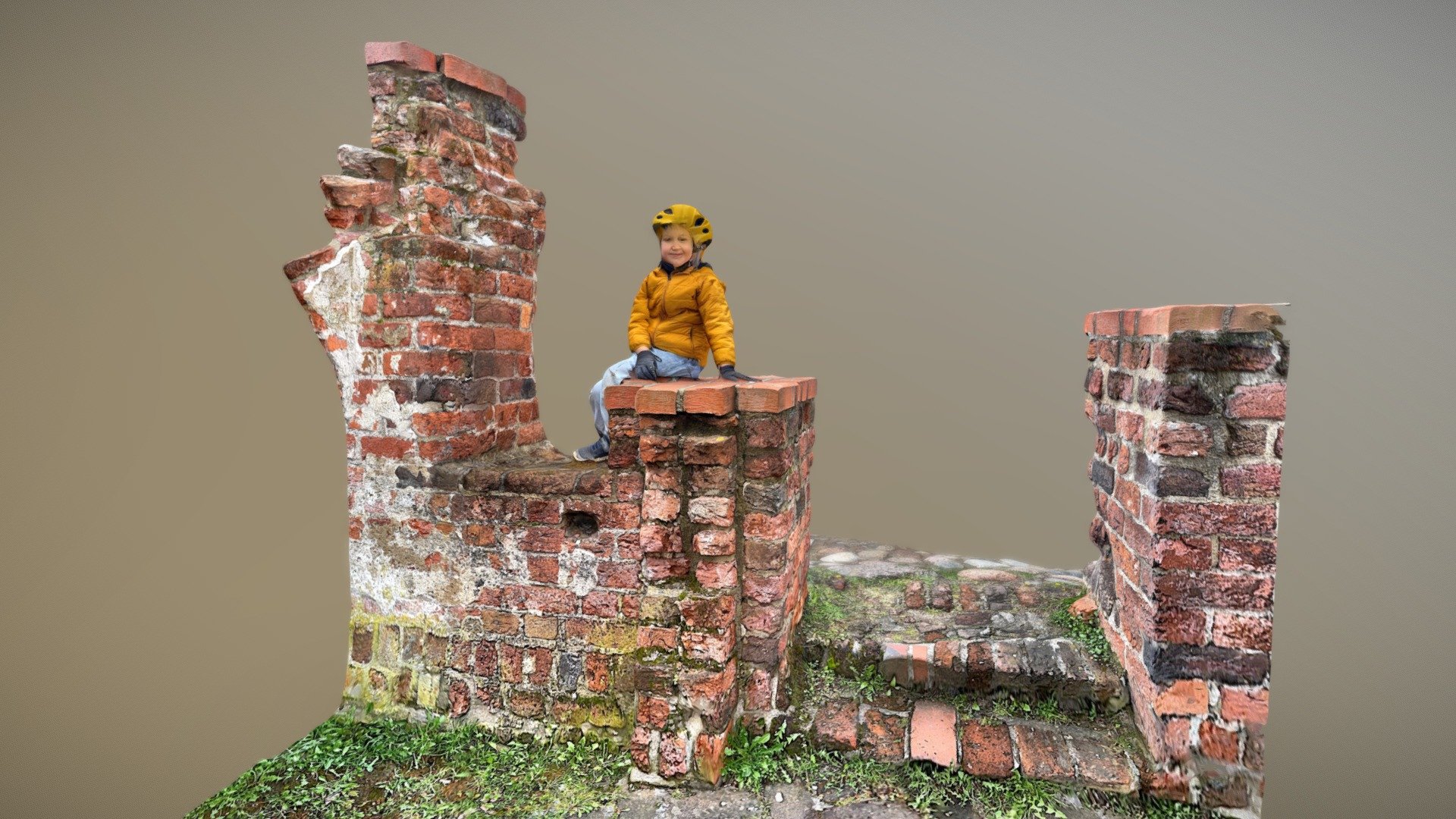 Afternoon at a castle 3d model