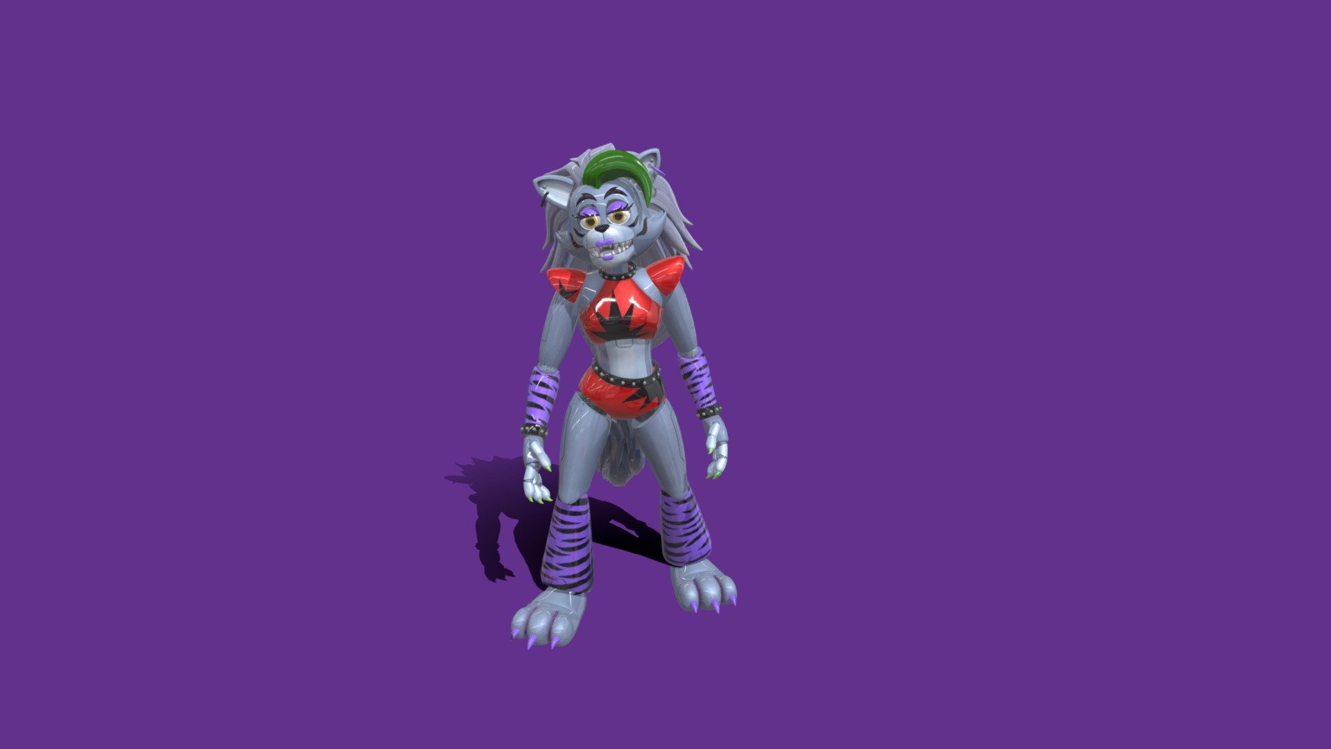 Roxy wolf 3d model