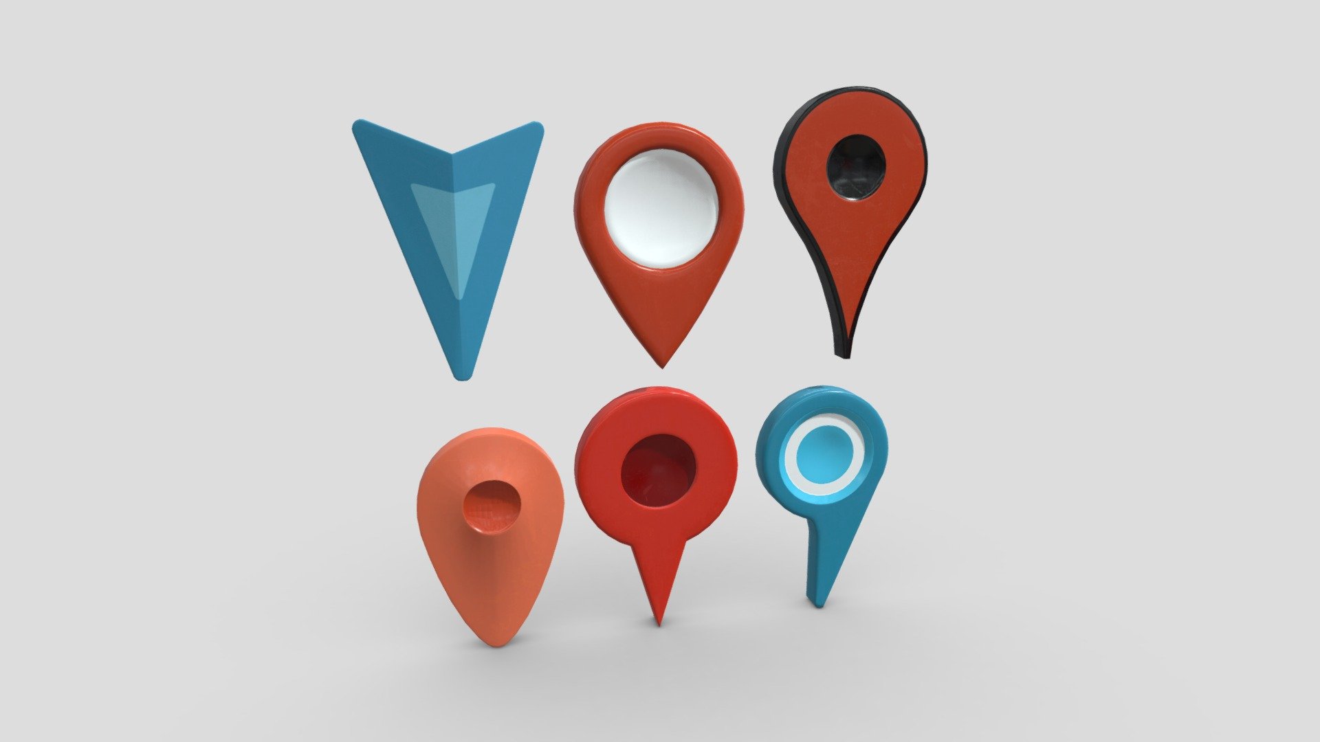 Map Pointer Pack 3d model