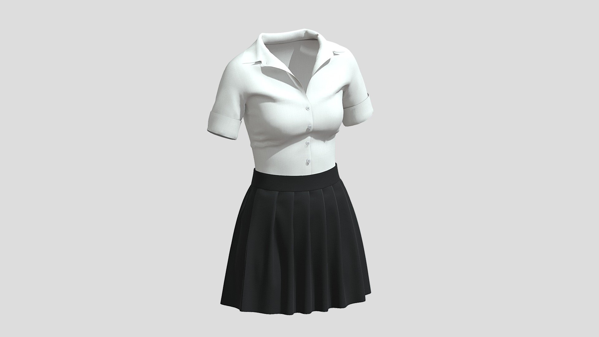 Woman Outfit 04 PBR Realistic 3d model