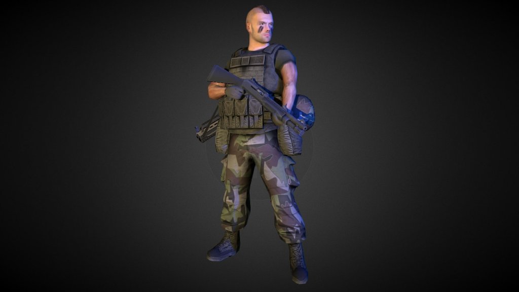 Airborne Hero 3d model