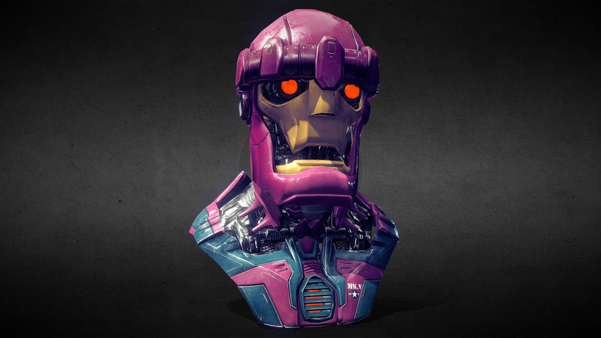 XMen sentinel hard edge modelling 3d model