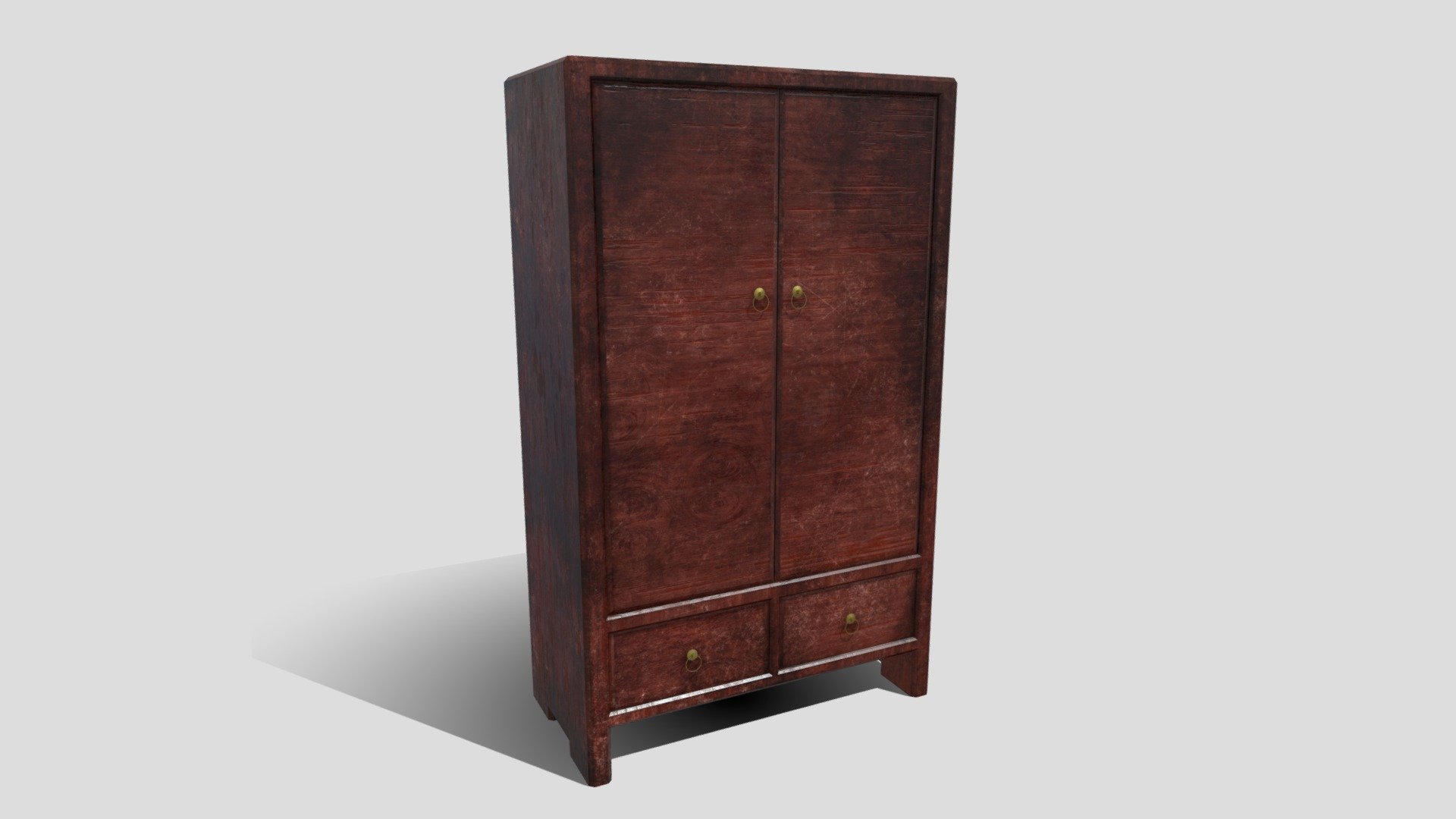 Closet (low poly) 3d model