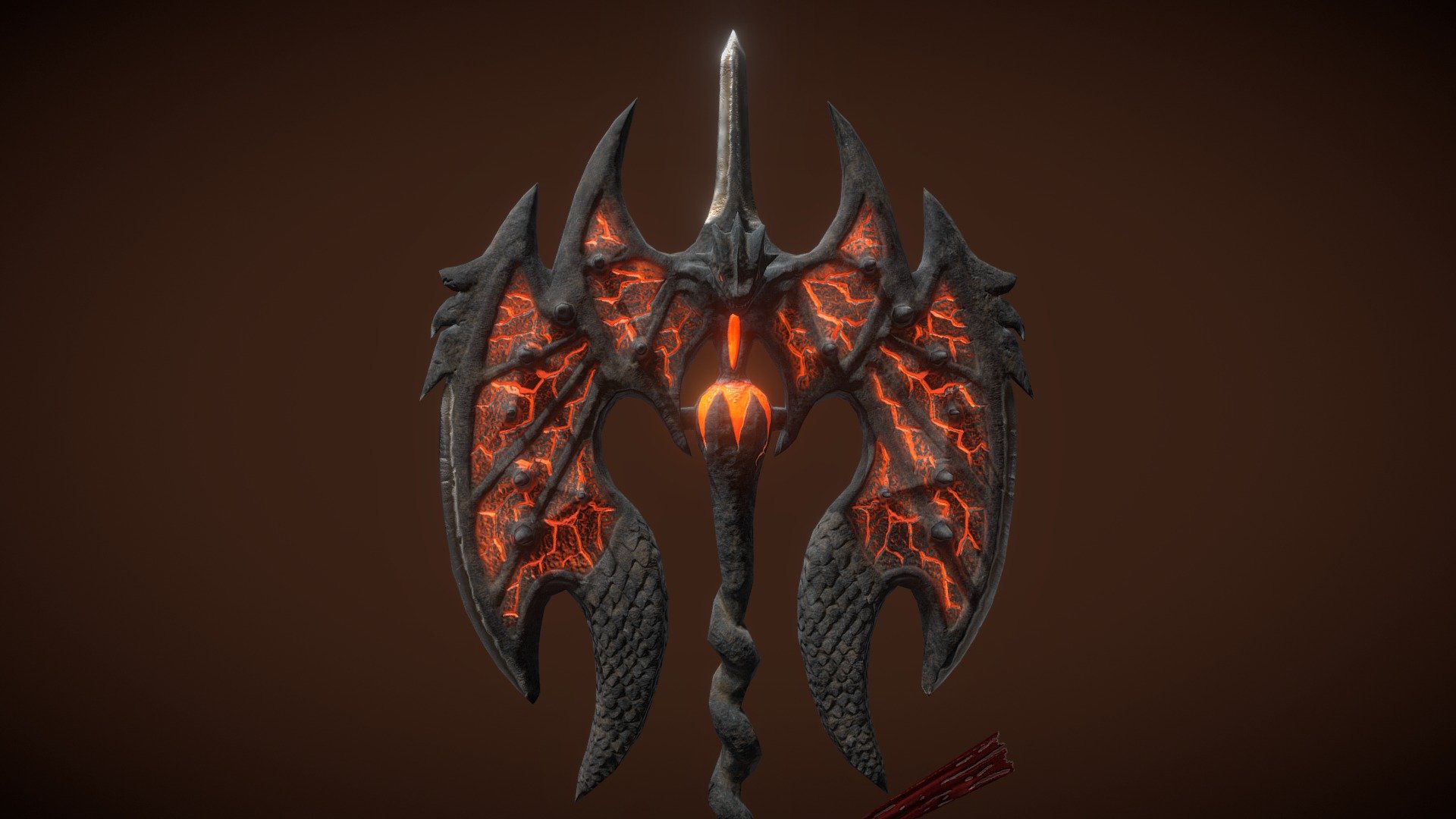 Dragon Axe 3d model