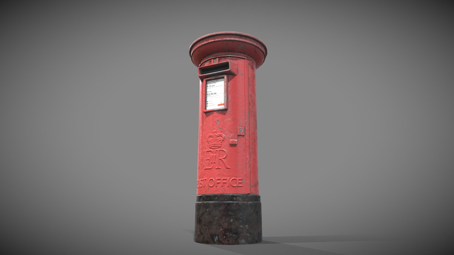 Post box UK 3d model