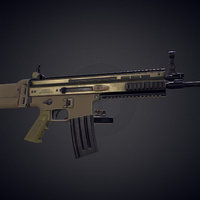 SCAR MK16 Game Asset