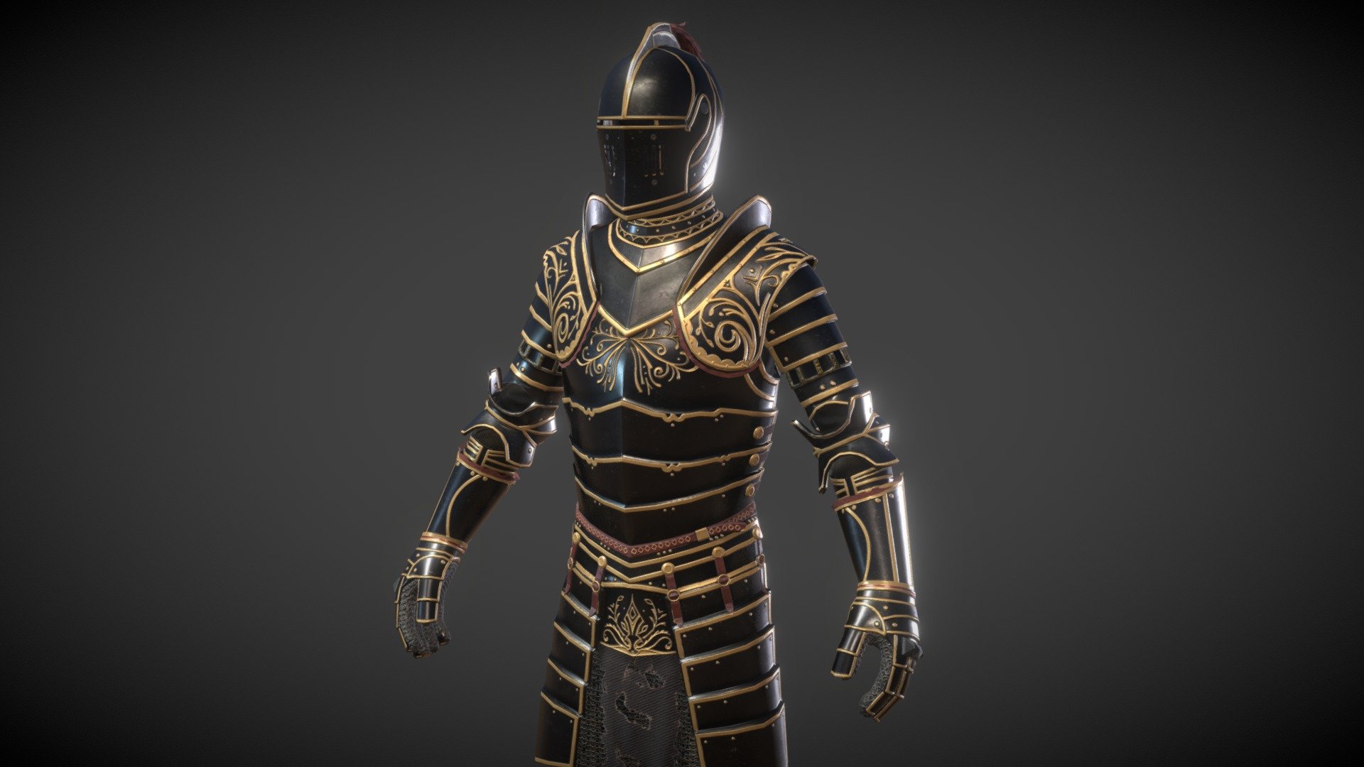 Ebony Armor Set 3d model