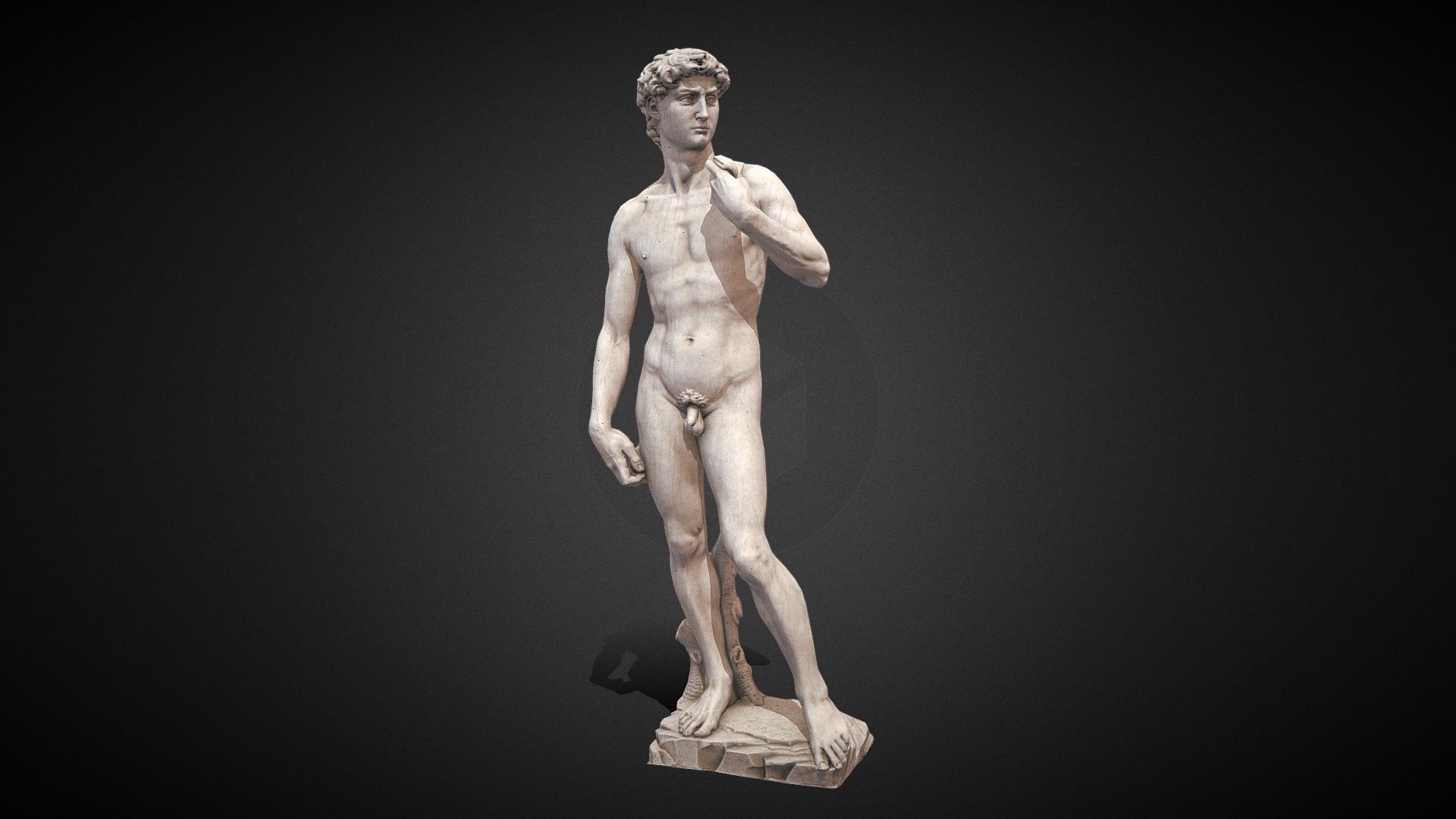 Michelangelos David statue 3d model