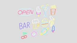 Neon Sign Pack 3