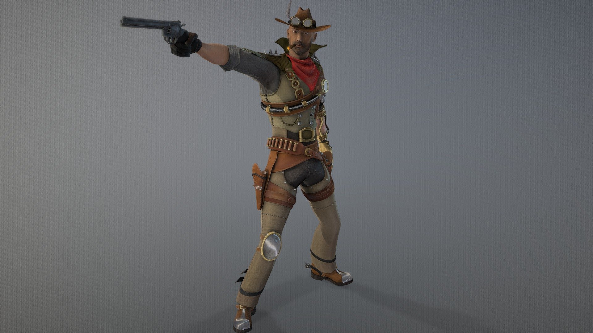 Steampunk Ranger 3d model