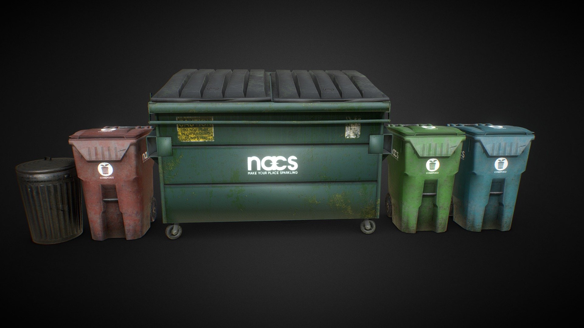 Dumpster 3d model