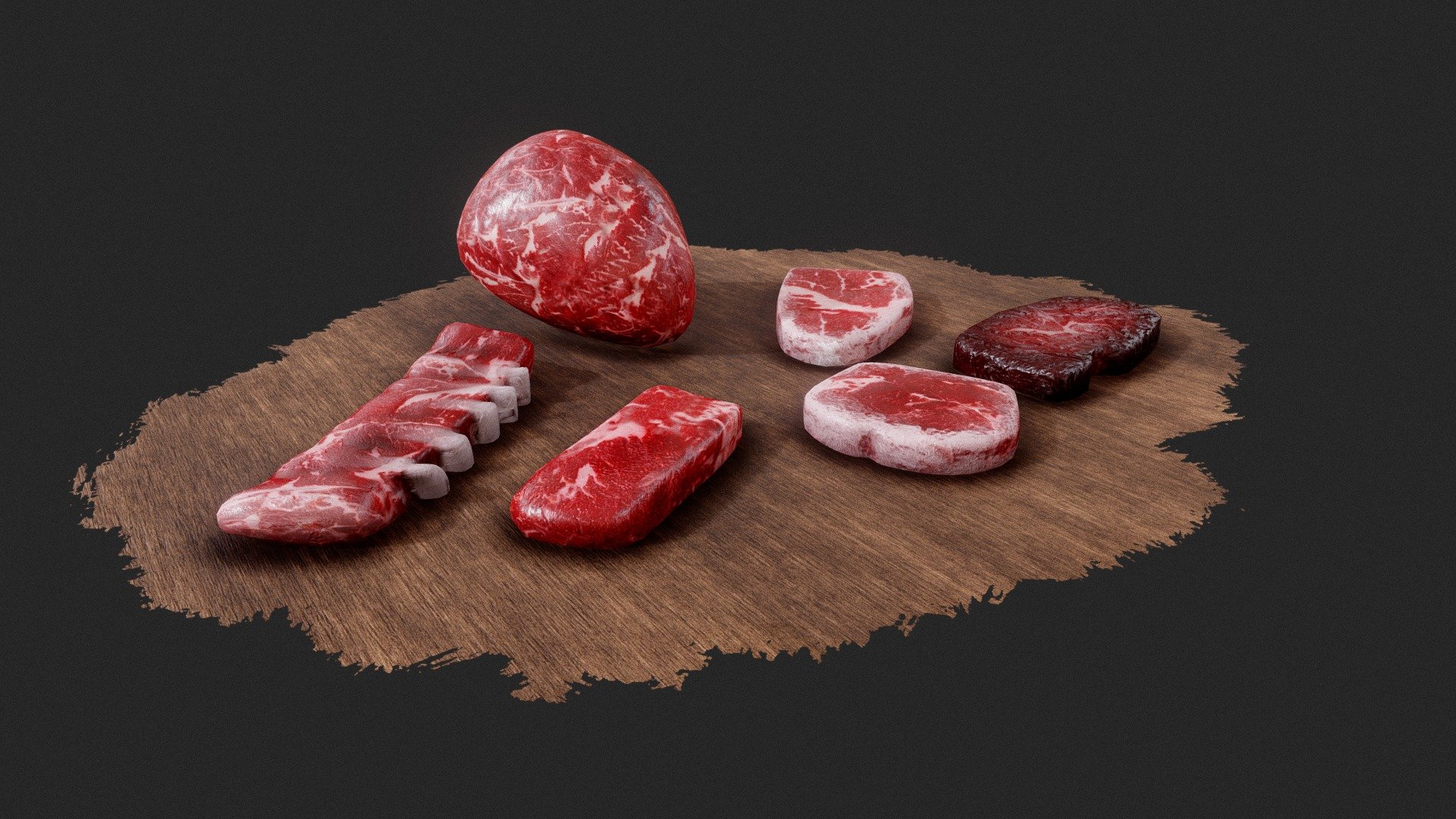 Red Meat 3d model