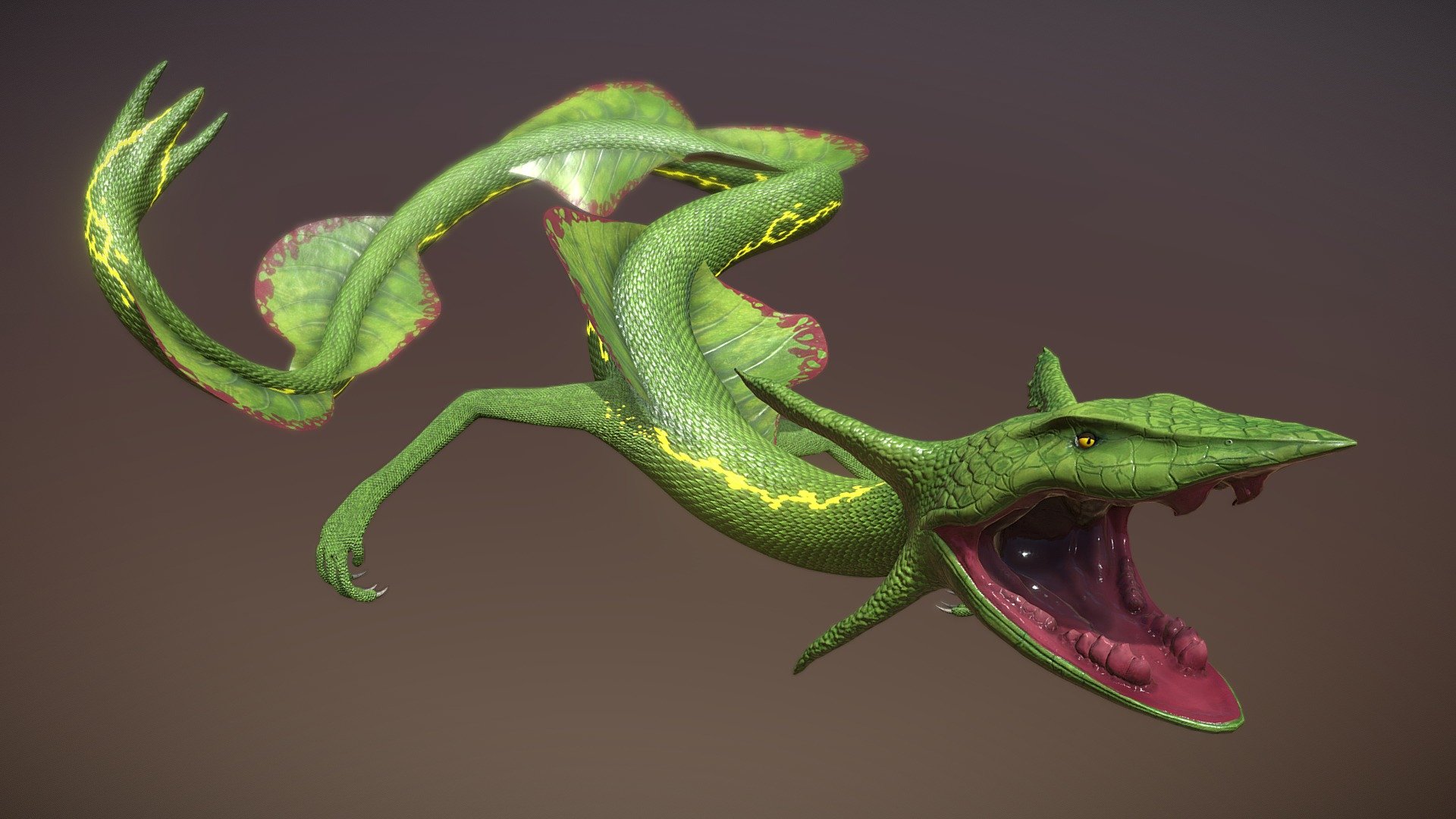 Realistic Rayquaza 3d model