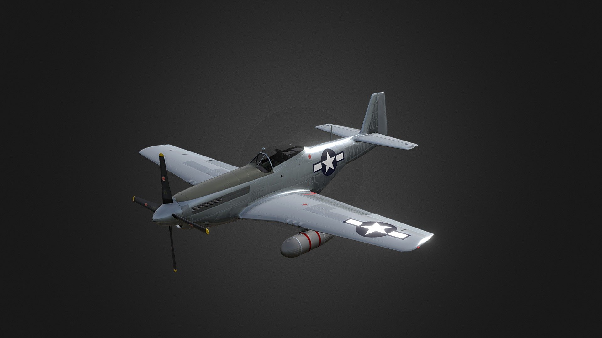 P-51D Mustang 3d model