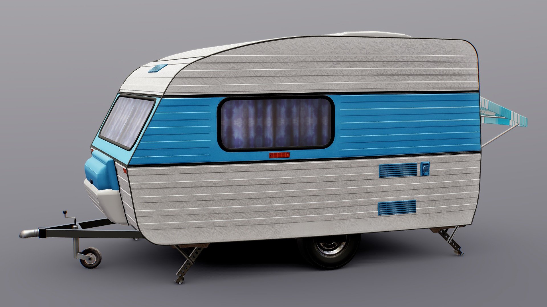 Caravan or Mobile Home 3d model