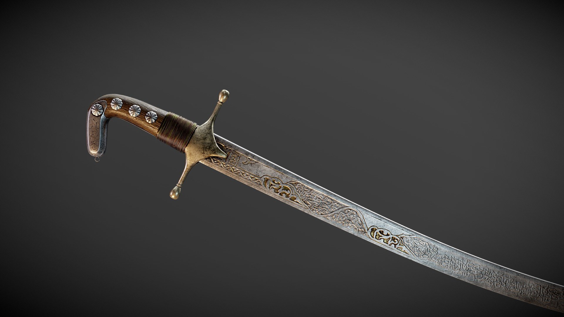 Shamshir Persian Sword 3d model