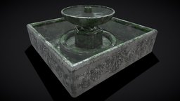 Square Garden Fountain