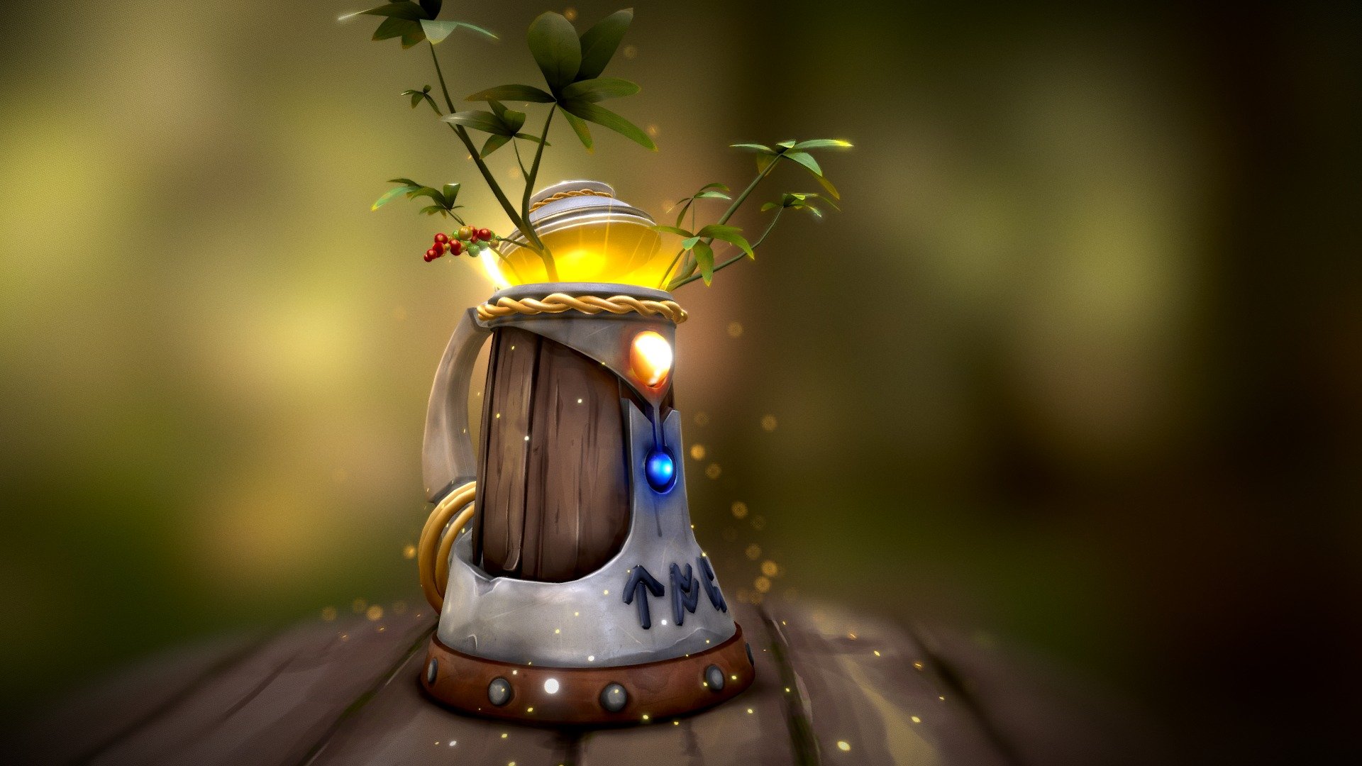 Steliskjalf, the Odin Beer Stein 3d model