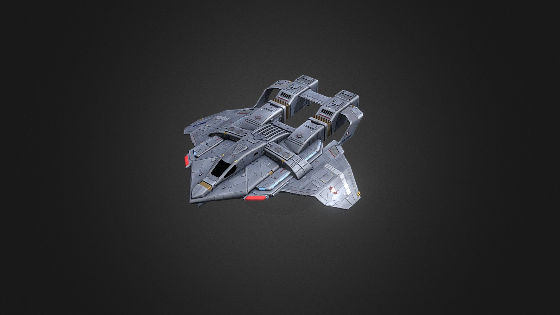 Federation Attack Fighter 3d model