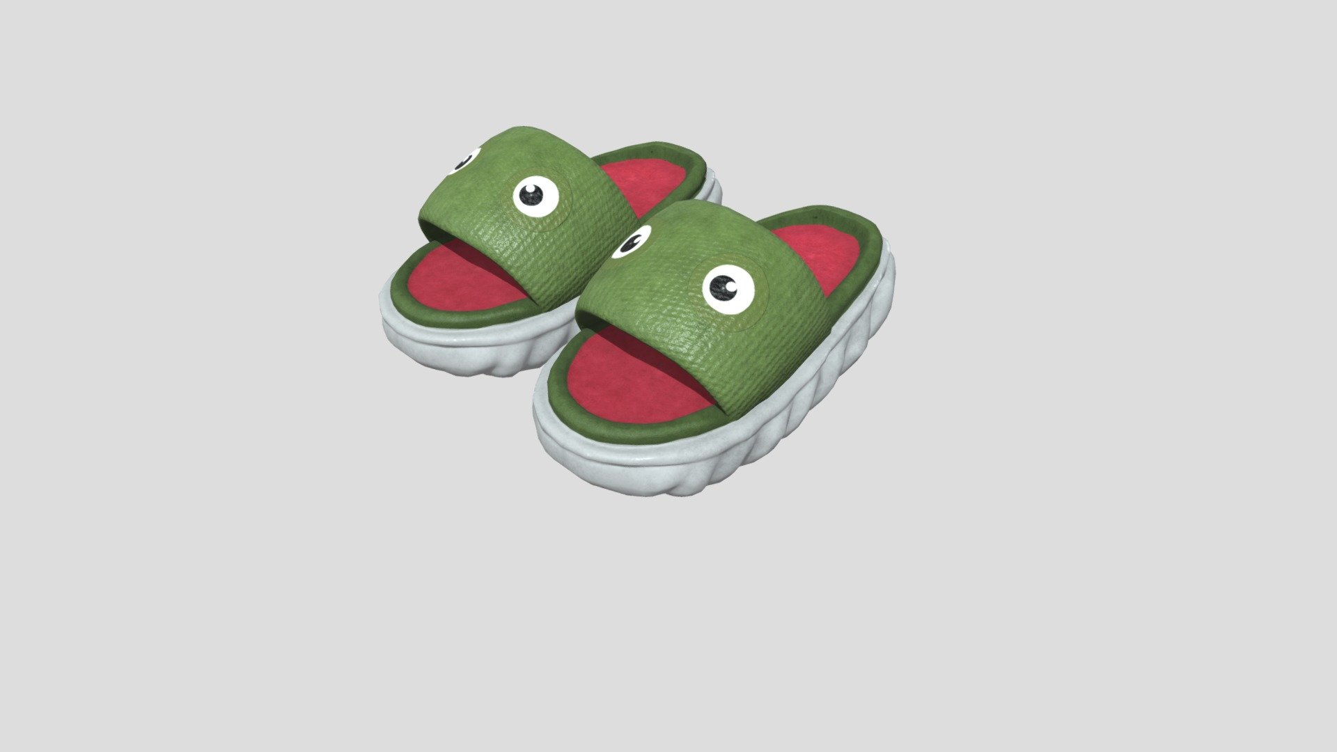 Poco Kermit Shoes 3d model